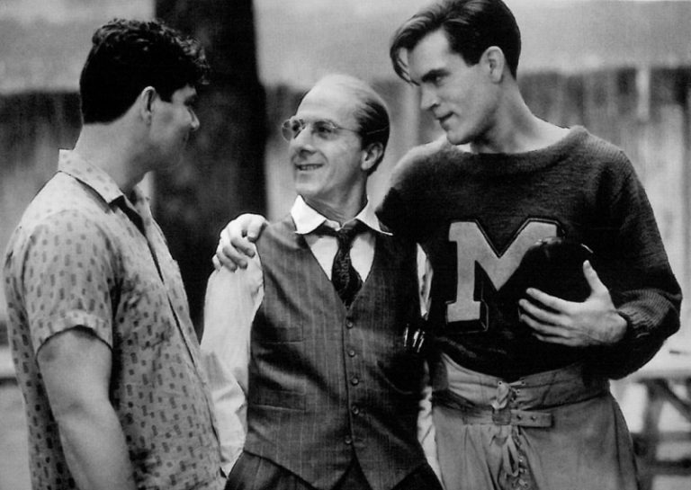 Stephen Lang, Dustin Hoffman y John Malkovich en Muerte de un viajante (1985)